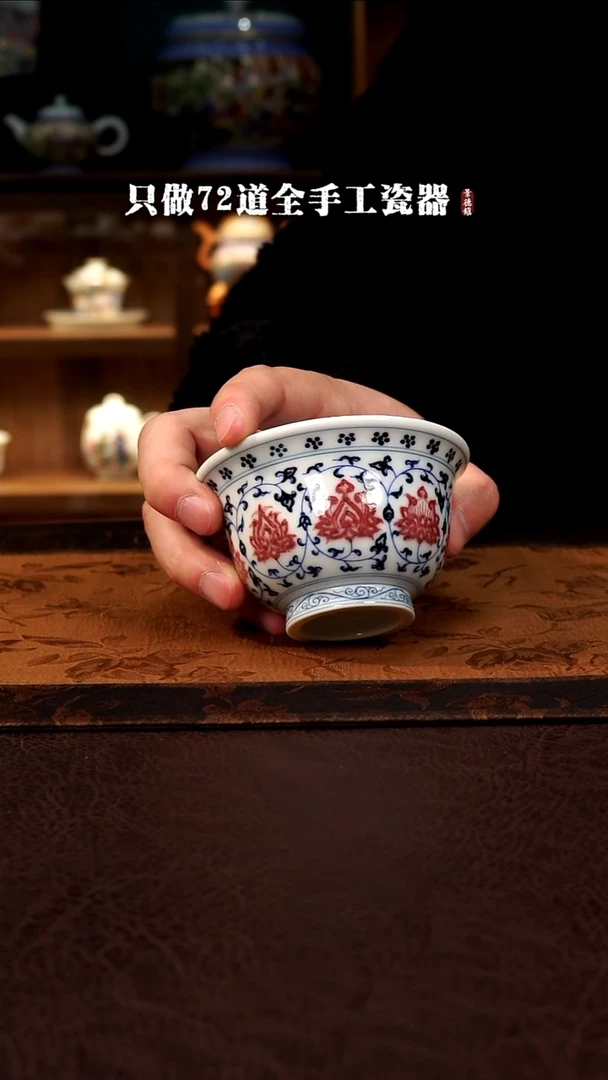 摆件陶景德镇现代手工手绘陶瓷