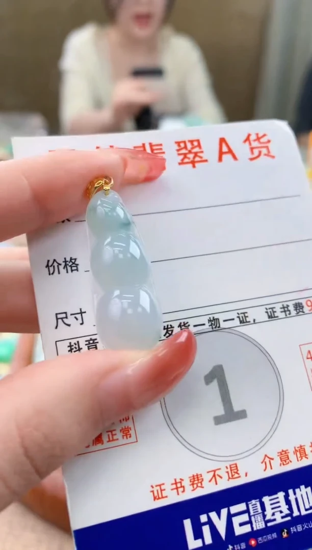 颈饰未镶嵌翡翠天然A货翡翠挂件