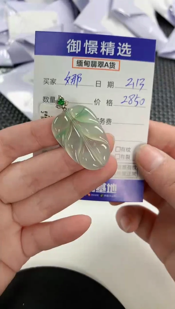 【闪购商品】翡翠颈饰18K金镶嵌66