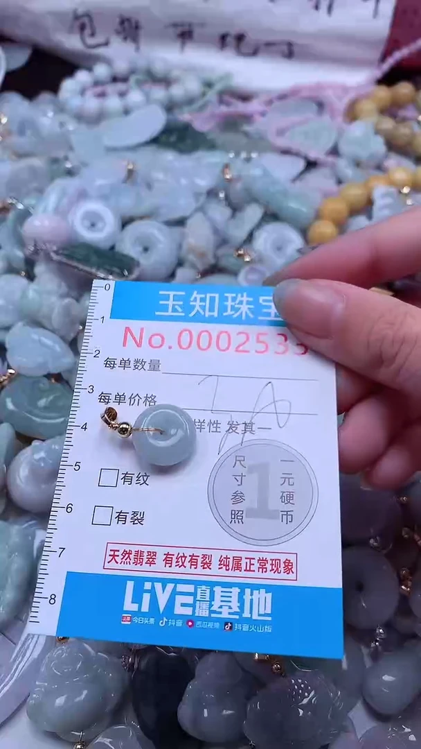 翡翠未镶嵌吊坠(不含链)2533