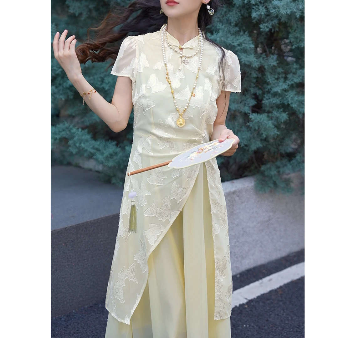 简&搭【千屿Sheila】“云间诗”国风刺绣旗袍连衣裙252-LYQ/0617-7088