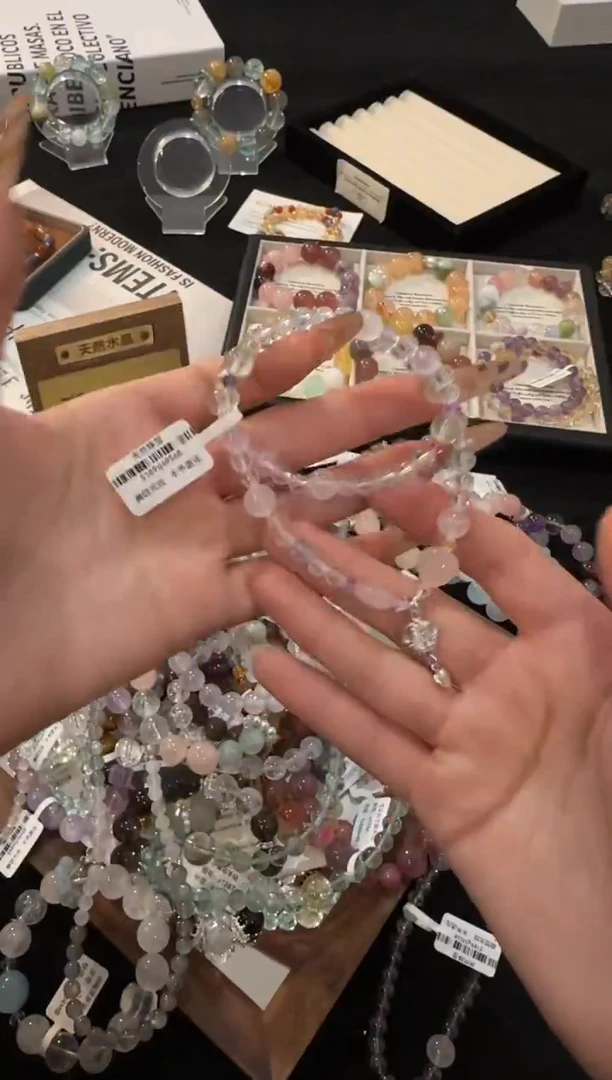 合金手链水晶多宝双圈x1825