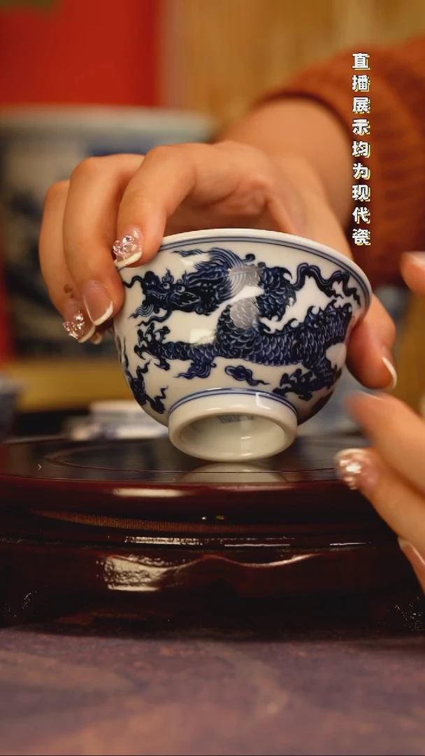 泽*景德镇手工手绘陶瓷杯