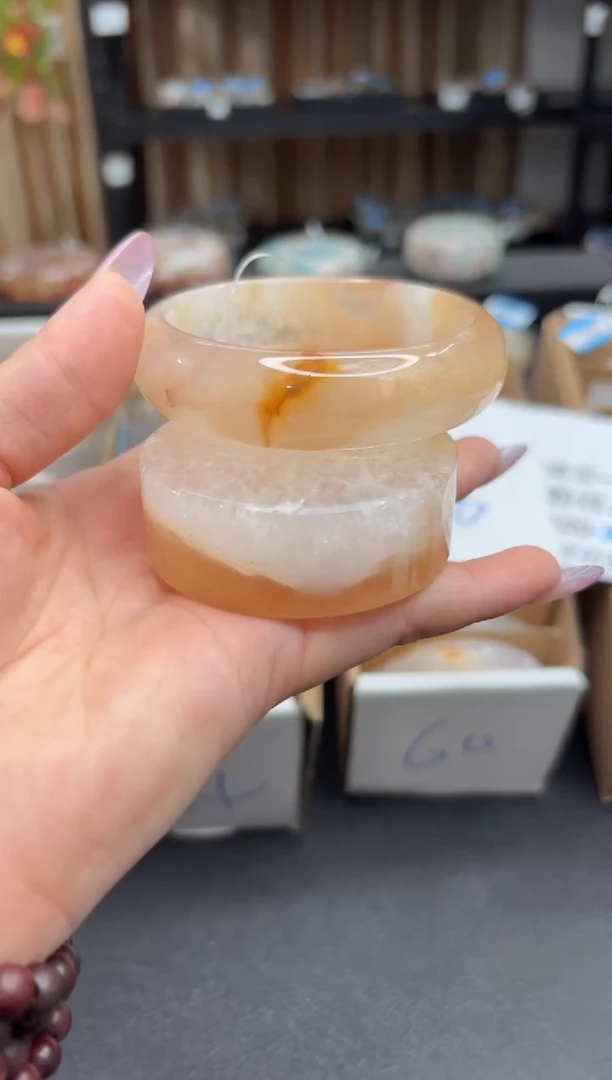 未镶嵌手镯石英质玉A428(57圈赠送镯心)