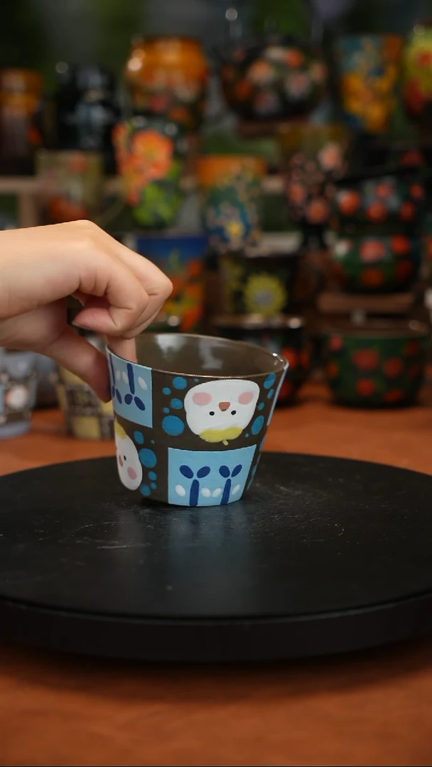 紫砂油画手绘釉下彩