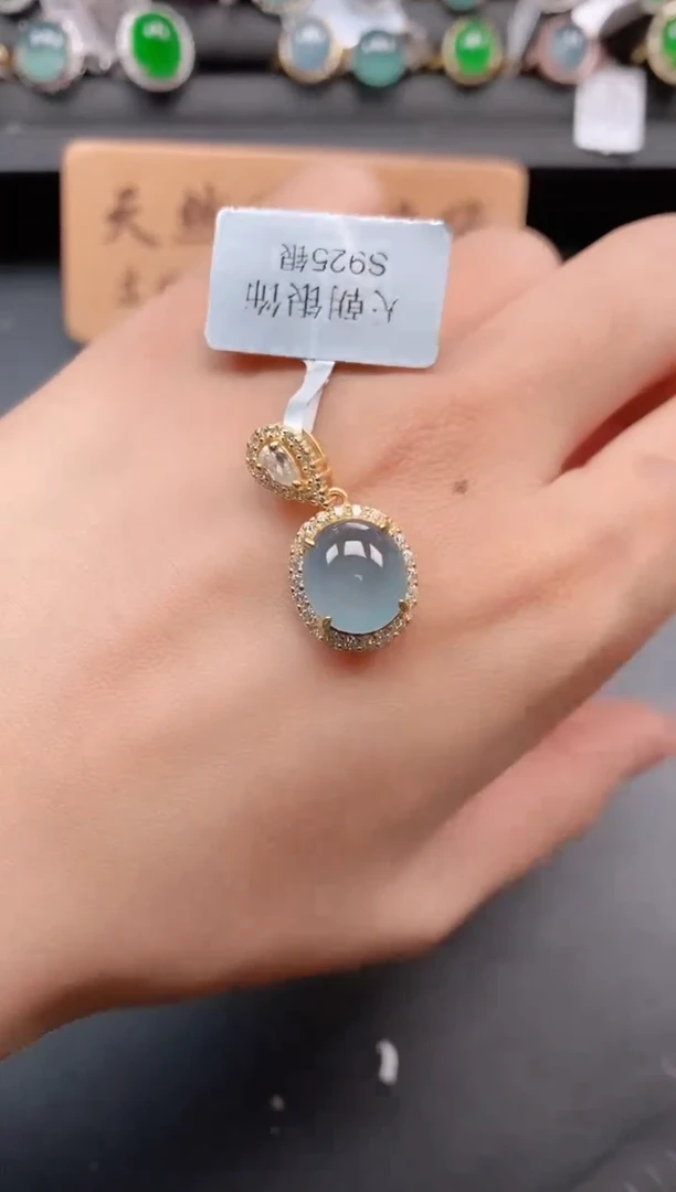 银S925镶嵌戒指翡翠1111