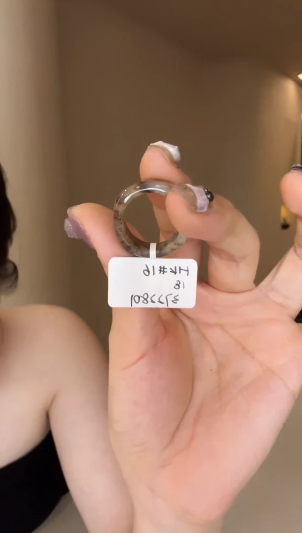 【闪购商品】和田玉戒指未镶嵌16码豹纹方胖多样性发其一