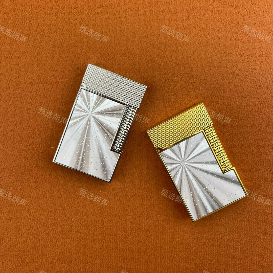 金色星光防风充气黄铜侧滑朗声机生日礼物创意原装时尚高档打火机