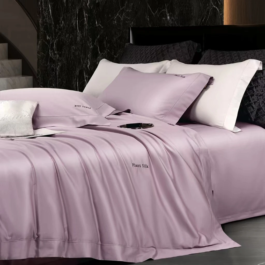 高奢柔糯 纯色 全棉四季款四件套-栖岚