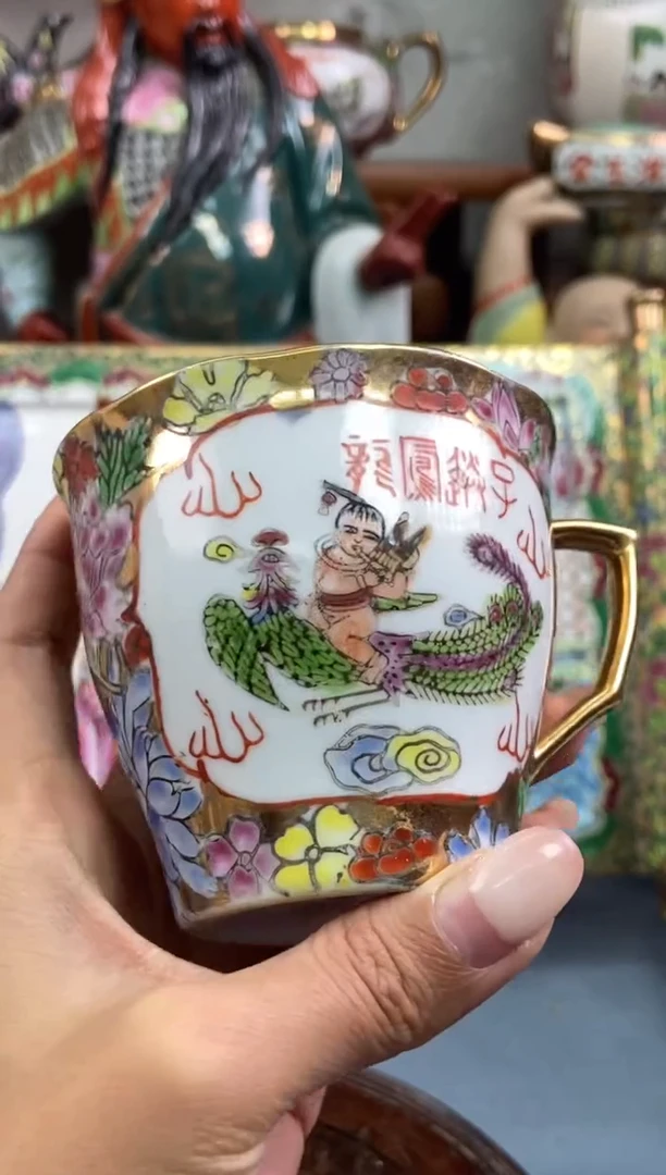 瓷片微瑕慎拍景德镇窑老厂瓷器单件