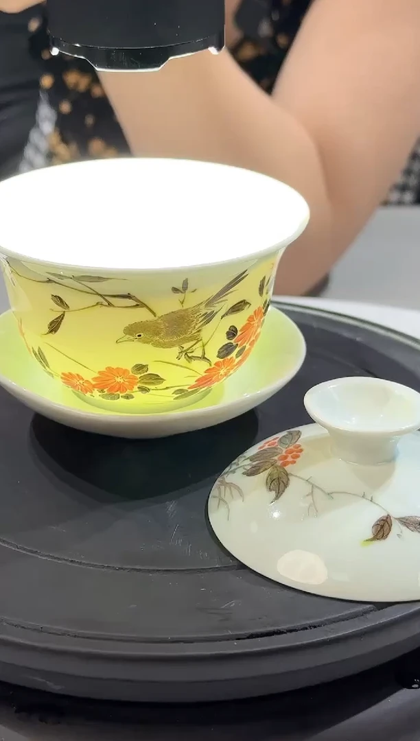 盖碗景德镇陶瓷盖碗