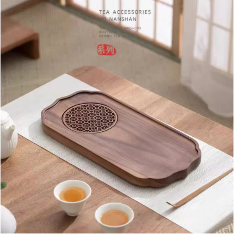 黑胡桃木茶盘XMG-H0435