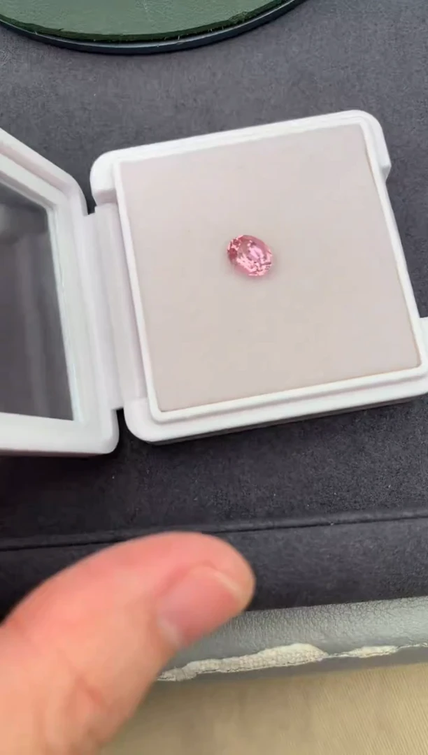 未镶嵌裸石碧玺1.49ct粉碧玺定制bc