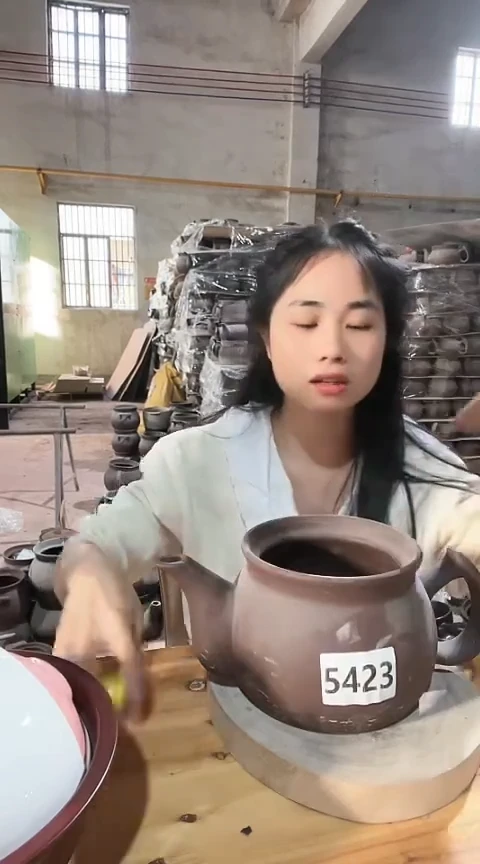 粗砂陶瓷5423瑕疵紫砂养生壶2.5