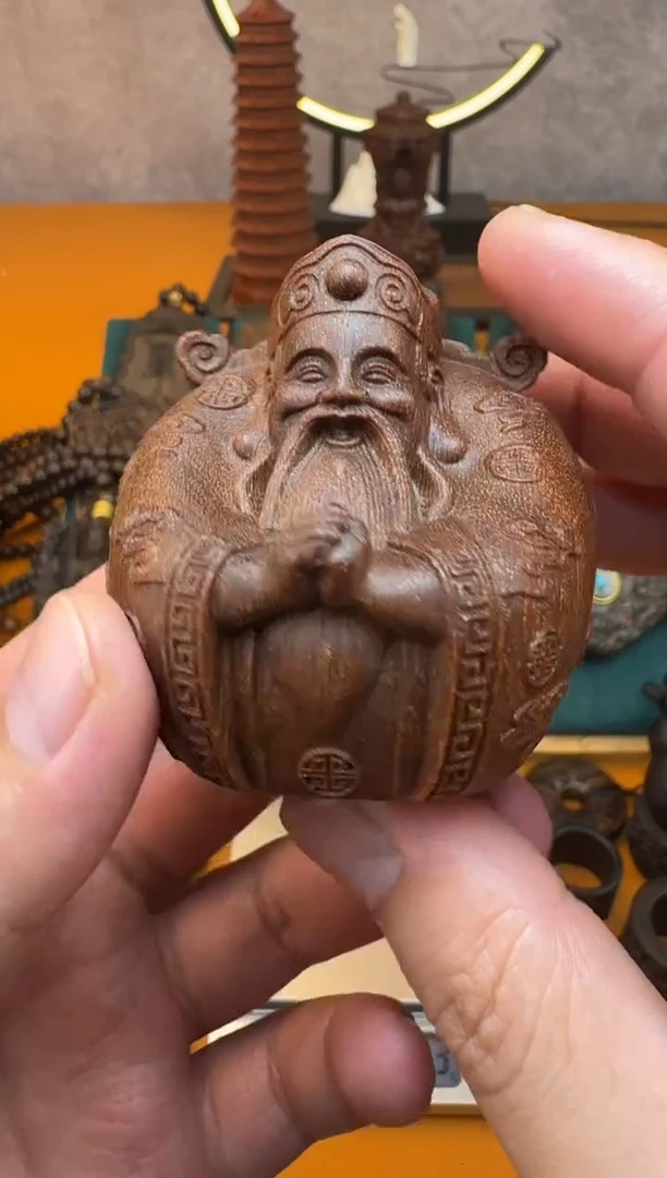 贡木其他《巴布亚贡木》新品血月星空  财神摆件