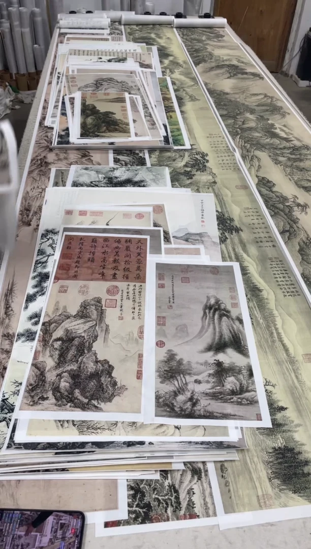 王翚_2张山水 微喷复刻