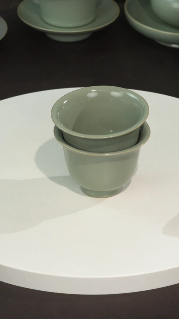 宣宝汝瓷原矿原釉手工作品瑕疵