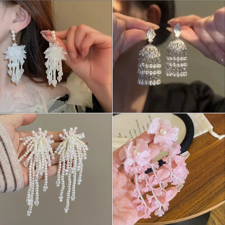 合金耳饰   【2】春夏新款百搭耳饰手工轻奢时尚复古古风简约 清新