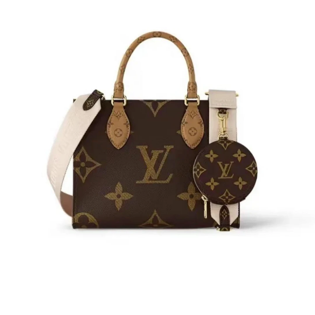 99新 LouisVuitton/路易威登 onthego小号托特包Tote包单肩包/E