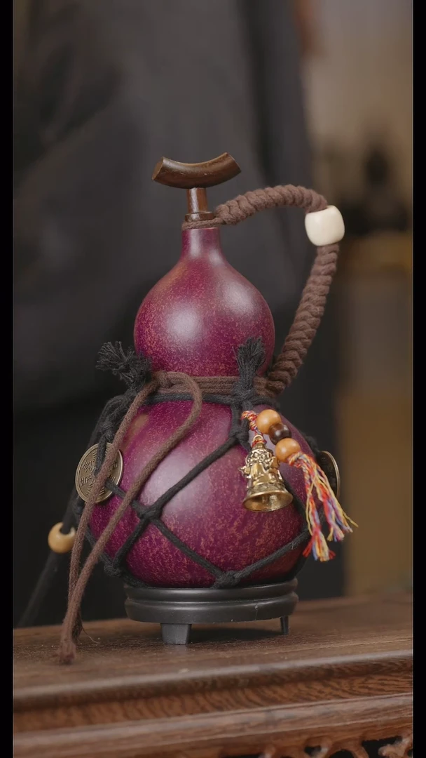 【闪购商品】205号精品天然大漆工艺防渗内胆酒葫芦~