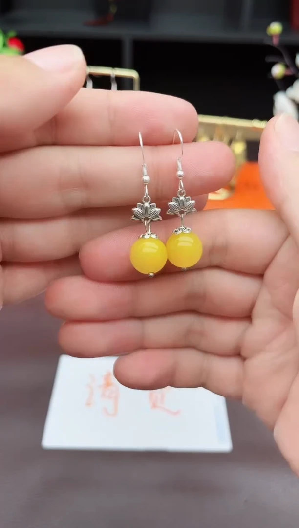 玛瑙/玉髓耳饰银S925镶嵌315000