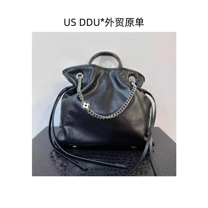 L 黑色链条双肩包3002/A025