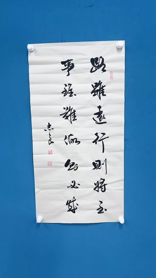 【闪购商品】国画2.4-国检-袁志良-路虽远书法