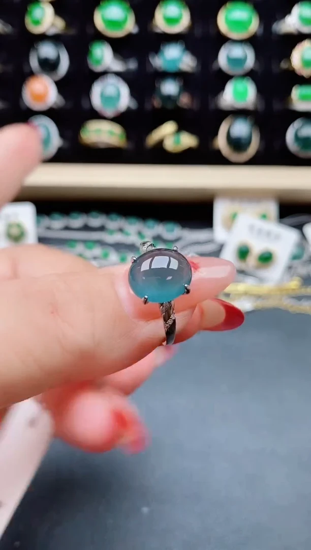 【闪购商品】翡翠戒指银S925镶嵌5085050