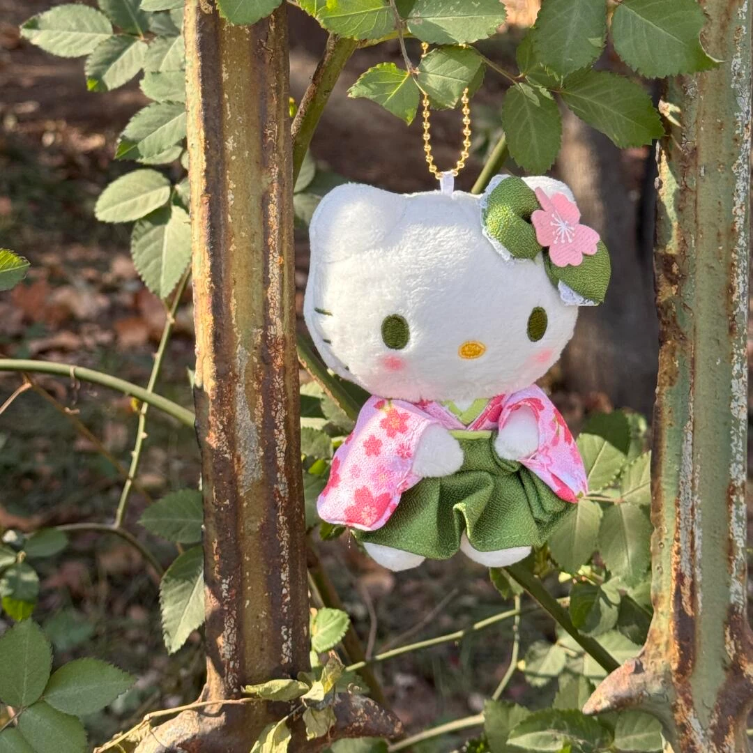 【梦一专属】Hello Kitty 抹茶和服Kitty钥匙扣玩偶