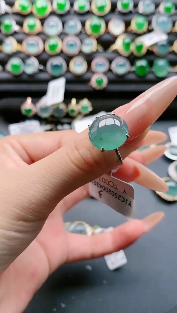 【闪购商品】翡翠戒指银S925镶嵌11111111
