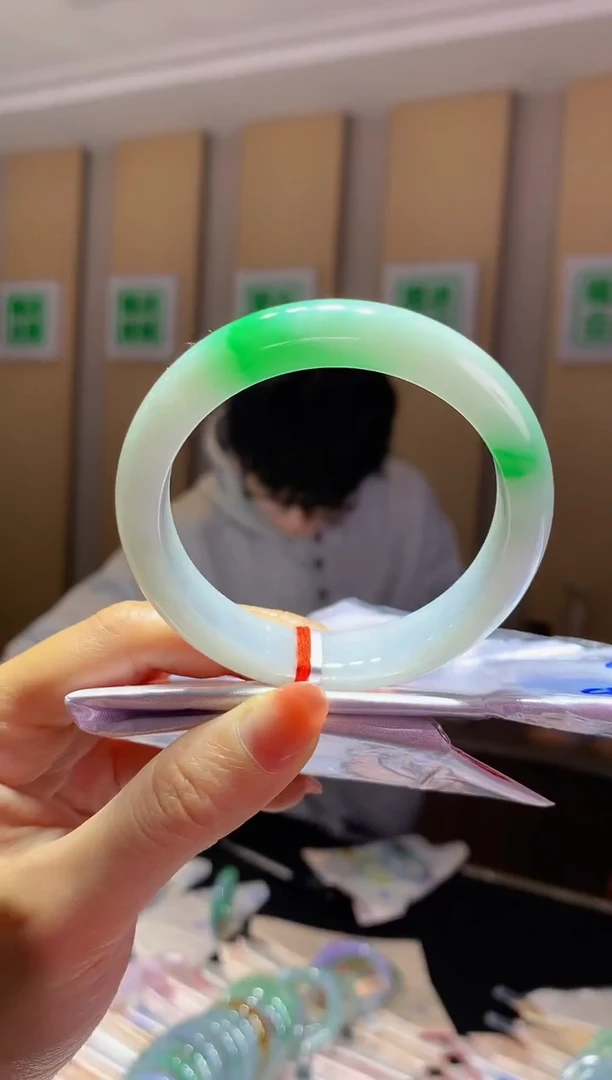 未镶嵌手镯翡翠-C145 圈口57.8