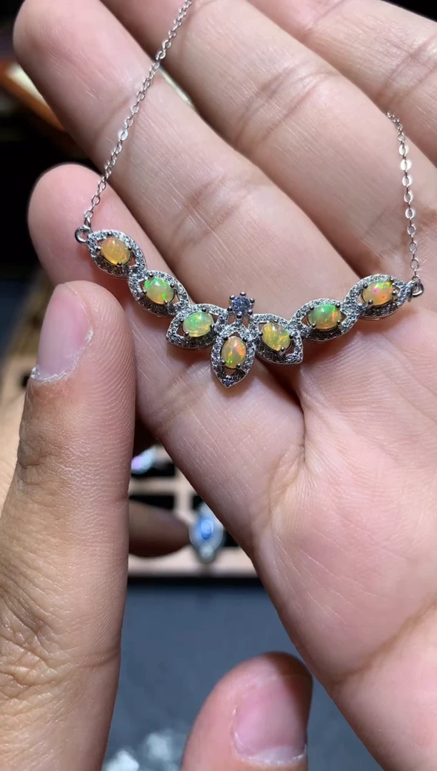 【闪购商品】欧泊颈饰未镶嵌T152【多样性发其一】