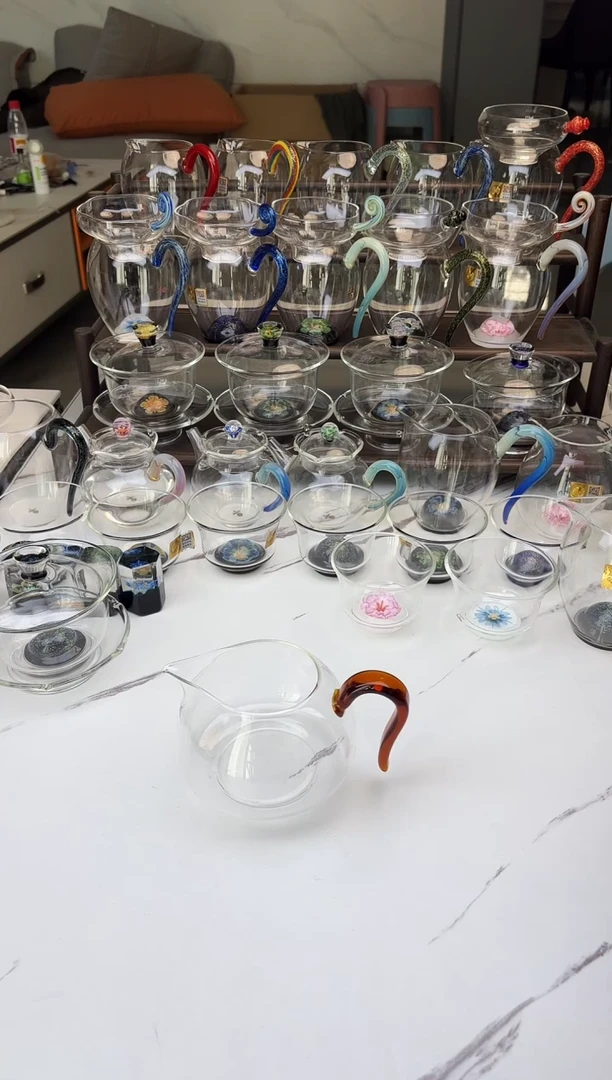 手工艺品玻璃禾器淡然琥珀色普通盒