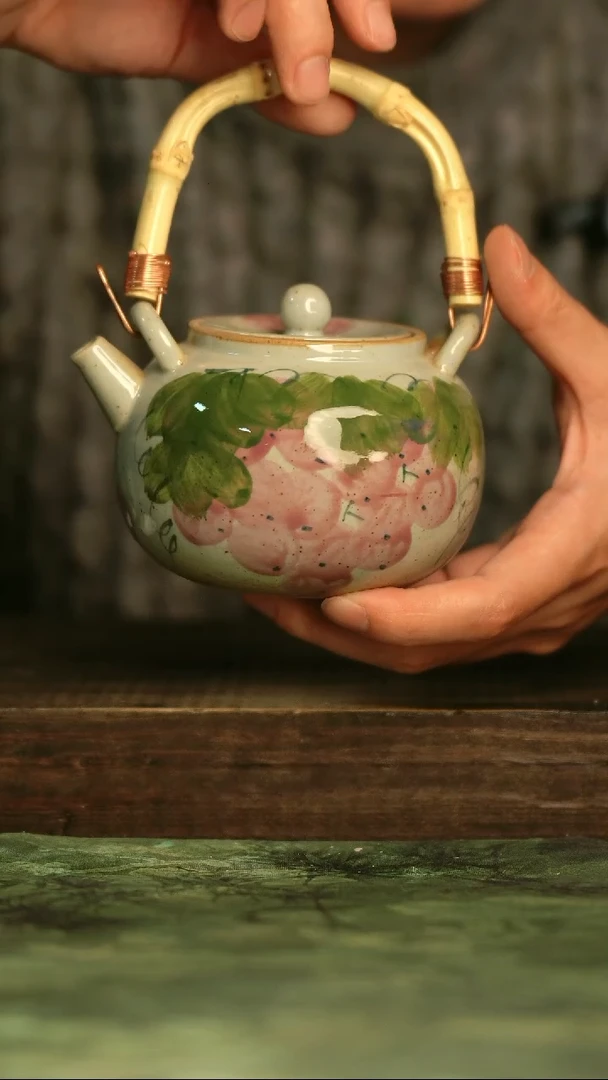 瓷器青诗集手工手绘瓷器