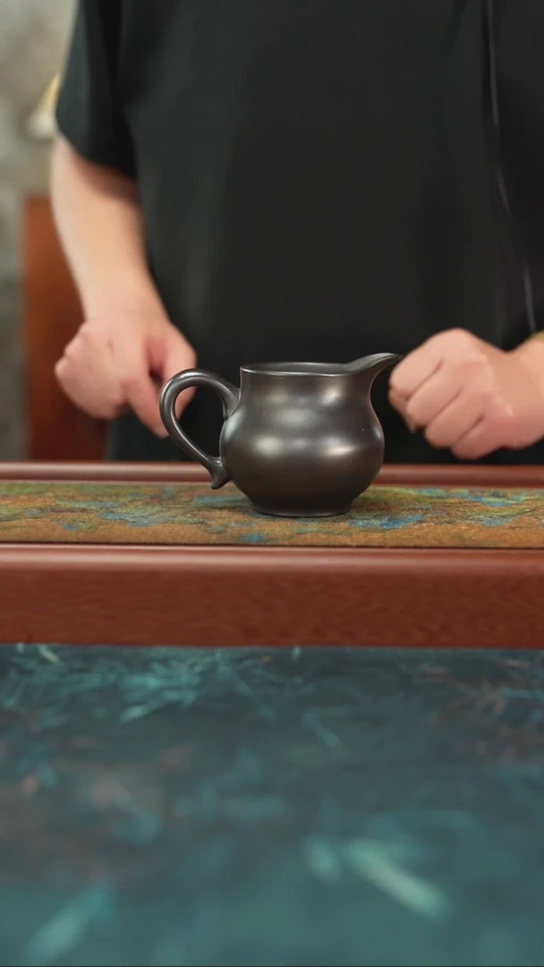 茶杯紫砂6.5   玄铁石黄    公道杯