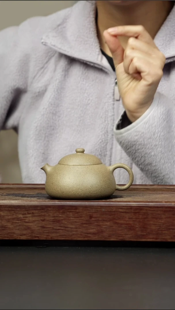 茶壶紫砂青降坡 鱼跃