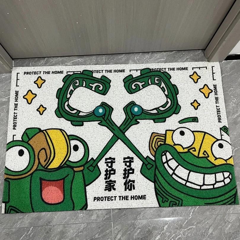 【喵喵】卡通入门地垫丝圈地垫玄关防滑室内门室内室外驾车个人用品