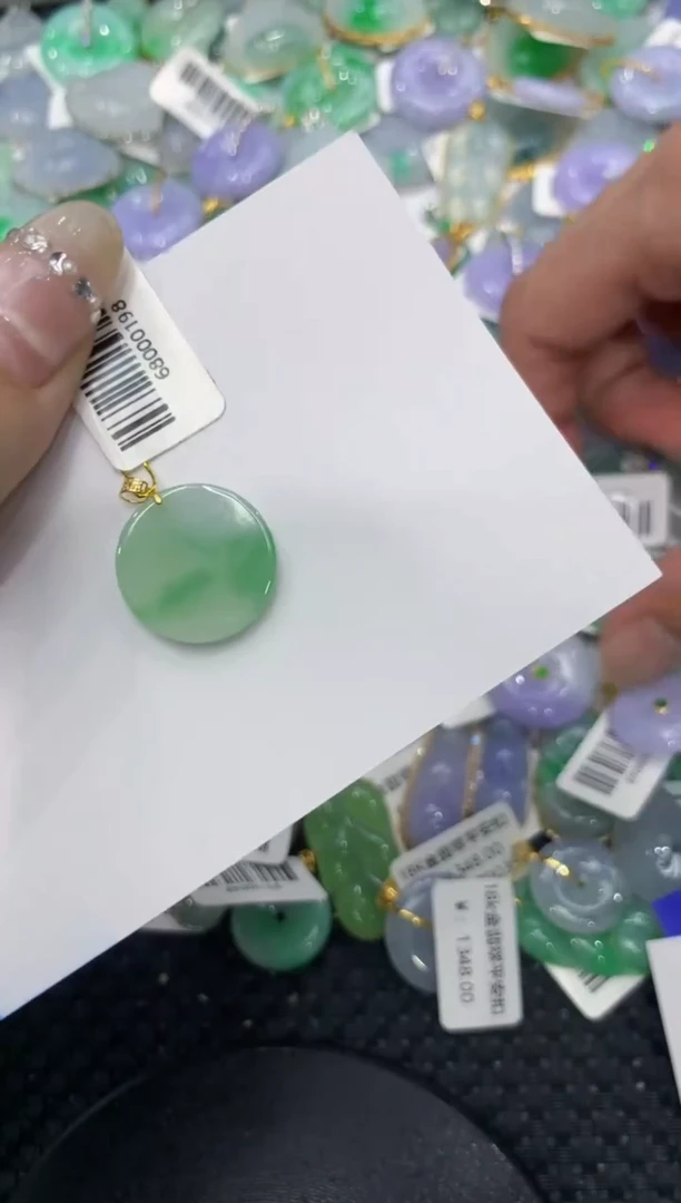 【闪购商品】翡翠颈饰18K金镶嵌222222222