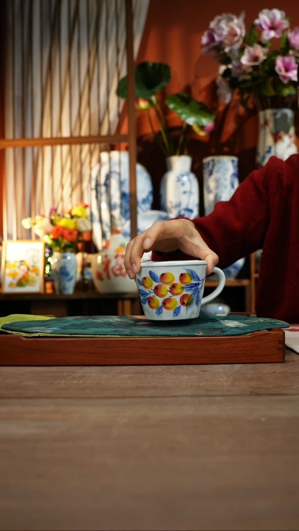 【简家甄选】景德镇设计师釉下手绘陶瓷