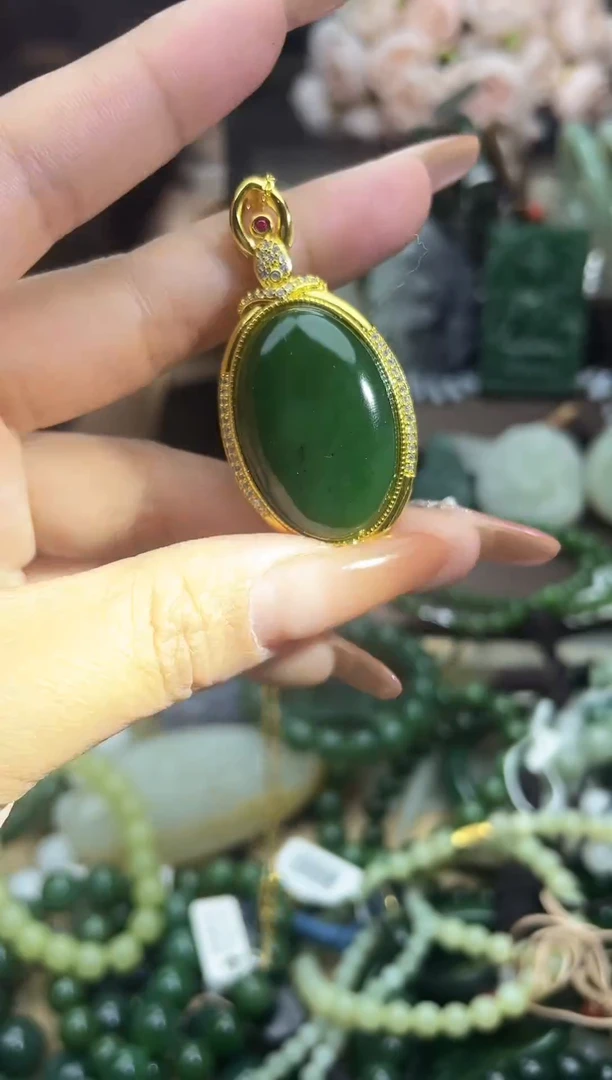 颈饰未镶嵌和田玉未镶嵌和田玉吊坠多样性拍一发一