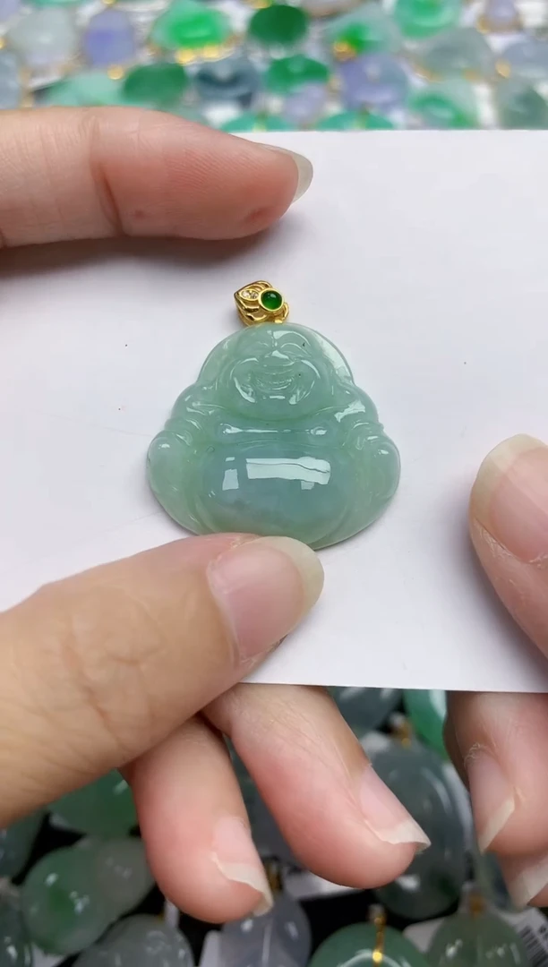 翡翠未镶嵌颈饰天然翡翠A货