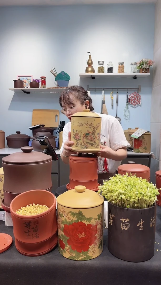 用****王凤凰牡丹 黄烤+紫砂托盘