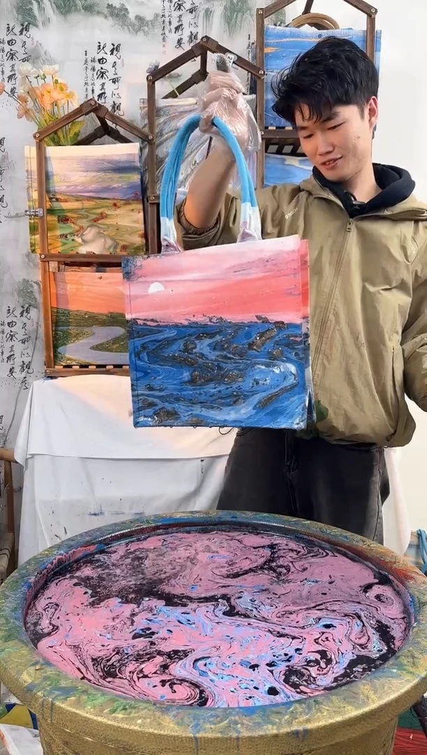 礁石晚霞现场定制（不退不换）233