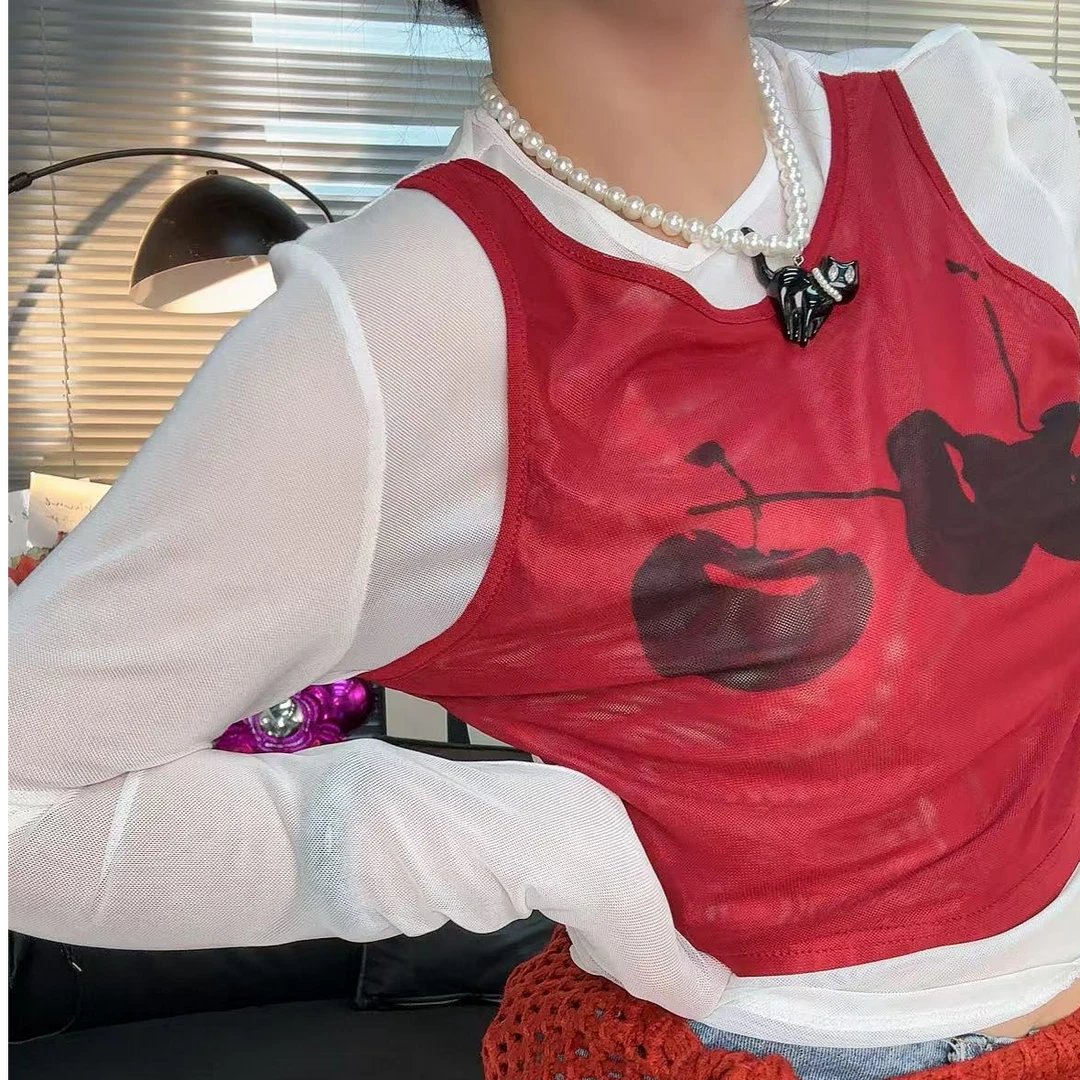 《赵小姐推荐》网纱打底衫