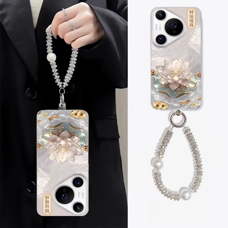 好运莲莲适用华为pura80pro手机壳中国风pura80ultra保护套p70女