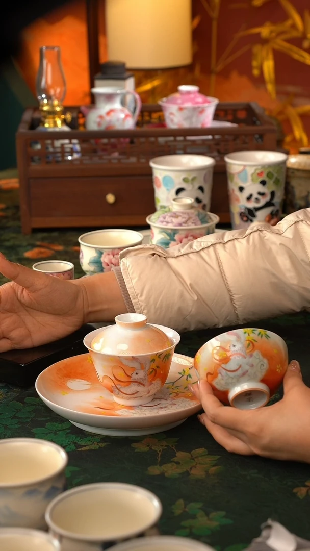 【闪购商品】初六分享好物@@玉兔望月三件套