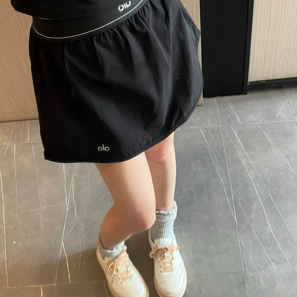 alo/24夏季速干运动跑步健身高腰裤裙满减
