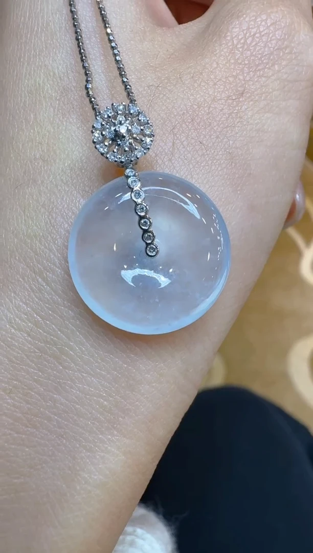 吊坠(不含链)18K金镶嵌翡翠多样性团购发一件