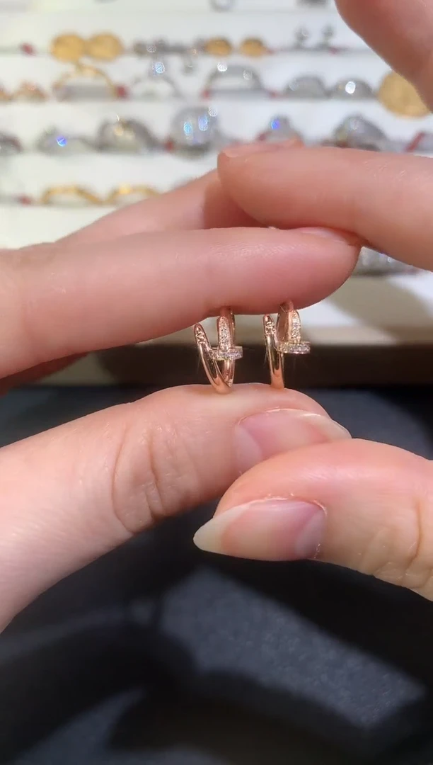 【闪购商品】钻石耳饰18K金镶嵌Z320|1980