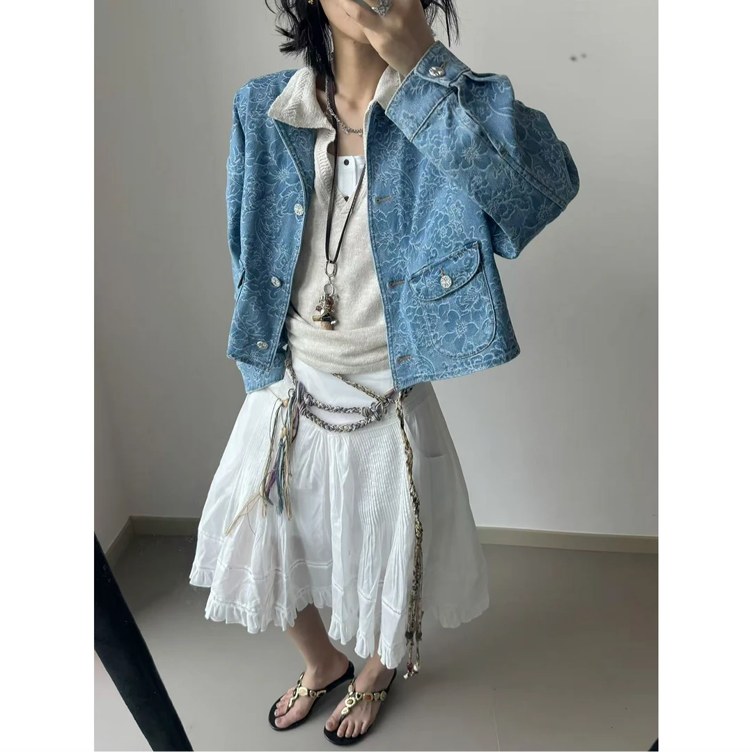 SOLSOL买手店COTEMP设计师品牌25SS提花牛仔外套250507PCOT002